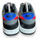 Nike  Dunk Low Size 6.5Y/8 Women Black University Red White Racer Blue FV0373 001 Photo 2