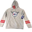 Nba Ultra Game  Women's Small Philadelphia 76ers Grey Fleece Hoodie Sweatshirt Photo 0