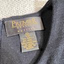 Premier Vintage Wool Blend Short Sleeve Fitted Crewneck Bodycon Sweater Dress XS Black Photo 1