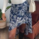 Forever 21  Blue Paisley HighLow Skirt Photo 0