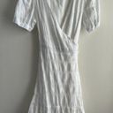 Draper James NEW  Puff Sleeve Wrap Dress in White Photo 1