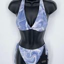 Naked Wardrobe  Swim Blue Smoke String Bikini Swimsuit NEW Sz XL Style NW-W0732 Photo 0