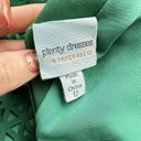 Tracy Reese PLENTY by  Emerald Green Sheath Dress Size 12 Laser Cut Knee Length Photo 7
