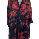 Isaac Mizrahi  Live! Floral Jacquard Belted Cardigan Black Red 3xl A384084 Photo 79