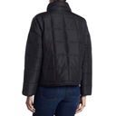 Thread and Supply  | High Collar Quilted Black Full Zip & Snap Puffer Jacket Size M Photo 4