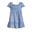 Terra & Sky  Denim Blue Plus Size Square Neck Swing Dress Size 2X Photo 4