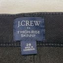 J.Crew  9” High-Rise Skinny Jeans Size 28 black distressed wash ultra soft denim Photo 3