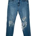 American Eagle 90s boyfriend distressed relaxed high rise jeans size 4 Photo 0
