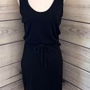 Cupcakes and Cashmere  Black Cinched Waist A-Line Tank Dress Photo 3