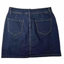 St. John’s Bay  Blue Denim Skort Skirt Dark Wash Size 2 Photo 1