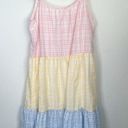 By the River Pastel Colorblock Tiered Midi Dress Photo 7