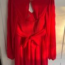 Jessica Simpson Long Sleeve Red Dress Photo 1