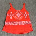 Vintage Havana  Orange Aztec Print Tank Top Photo 0