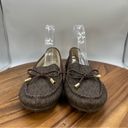 Michael Kors Michael  Daisy Loafers Monogram Signature Brown Gold Women's 7.5M Photo 2