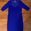 Allison Brittney Blue sweater dress size M Photo 0