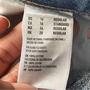 American Eagle  | Blue High Rise Girlfriend Fit Distressed Denim Jeans Sz 16 Photo 7