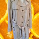 Gallery  Women Tan Trench Coat with Belt Photo 7