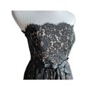 Neiman Marcus Womens Robert Rodriguez  Strapless Cocktail Lace  Dress - Sz 6 Photo 4