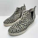 Caslon  Aidy Boots Size 10 Water Resistant Suede Leather Leopard  Print Booties Photo 1