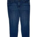 J.Jill  Jeans Womens 16 Denim Authentic Fit Slim Ankle Distressed Mid Rise Blue Photo 1