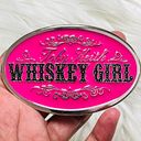 RARE Toby Keith Country Women Pink Whiskey Girl Belt Buckle Cowgirl Rodeo Silver Photo 0