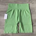 We Wore What NEW  Fair Green Seamless Biker Shorts Photo 5