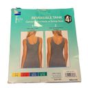 Felina  4 Pack Reversible V Neck Scoop Neck Tank Top Large Photo 1