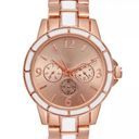 Charter Club NEW  2 Tone BRACELET WATCH Women Radiant 34mm Rose Gold White Boxed Photo 5