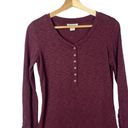 Ariat  Burgundy Red Henley Long Sleeve T-Shirt S Photo 1