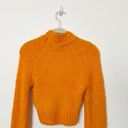 Urban Outfitters [] Neon Orange Avril Cropped Mock Neck Sweater Cozy Soft Size XS Photo 5