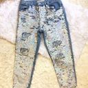 Topshop - Hayden Distressed Sequin Boyfriend jeans Photo 5