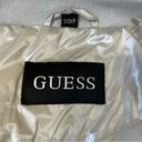 Guess  quilted pearlescent silver puffer jacket Photo 4