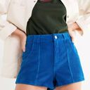 BDG Urban Outfitters  High Waisted Blue Corduroy Shorts Size Small Photo 0