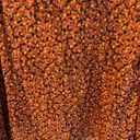 Theory  Blouson Sleeve Scarf Neck Silk Blouse in Rust Multi Color | S Photo 9