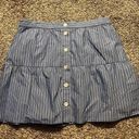 Madewell  blue Bistro stripe skirt Photo 4