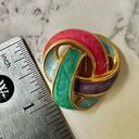 infinity Vintage colorful  knot clip on earrings Photo 8