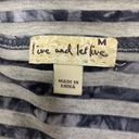 Live and let live  Open Front Asymmetrical hem Gray Striped Cardigan Size Medium Photo 9