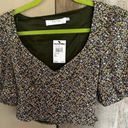 ASTR FLORAL CROPPED BLOUSE Photo 0