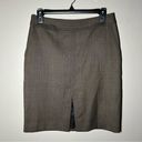 Trina Turk  brown front slit pencil skirt women’s size small 4 Photo 0