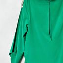 Halston Heritage Cape slit sleeve boatneck fitted open back crepe dress Photo 4