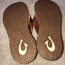 Olukai Women's size 6 Paniolo Natural Flip Flop Comfort Sandal Photo 2