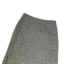 Ann Taylor  Womens Pencil Skirt Gray Houndstooth Dual Kick Pleats Wool Tweed 2 Photo 3