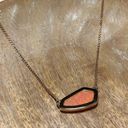 Kendra Scott  Cami Necklace in Rose Gold & Coral Kyocera Opal Photo 8