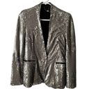 ALL SAINTS Leigh Sequin Embellished Blazer in Gray Sz 0 US Photo 1