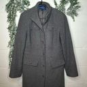 Mackintosh New England | women wool gray trench coat vintage Size L Photo 9