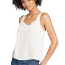 Modcloth  White V-Neck Wide Strap Lightweight Pullover Cami Tank Size X-Small Photo 0