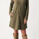 Faherty  Legend Sweater Dress Olive Melange Twill Size Extra Small XS Photo 0