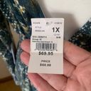 Jessica Simpson Faux Wrap Maxi Dress Plus Size 1X Dark Green & Gold by  NEW Photo 1