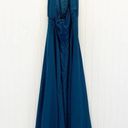 Yumi Kim NEW  Womens M High Demand Maxi Dress Ink Blue Halter Top Gown Photo 6