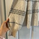 Joie  Plaid Cardigan Chunky Knit Sweater Cap Sleeve Photo 4